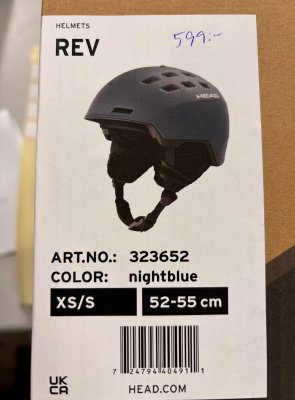 Head Slalomhjälm XS/S 52-55cm Rev night blue