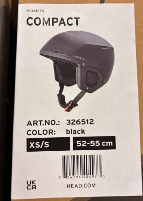 Head Slalomhjälm XS/S 52-55cm Compact Black