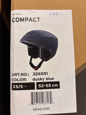Head Slalomhjälm XS/S 52-55cm Compact Dusky blue